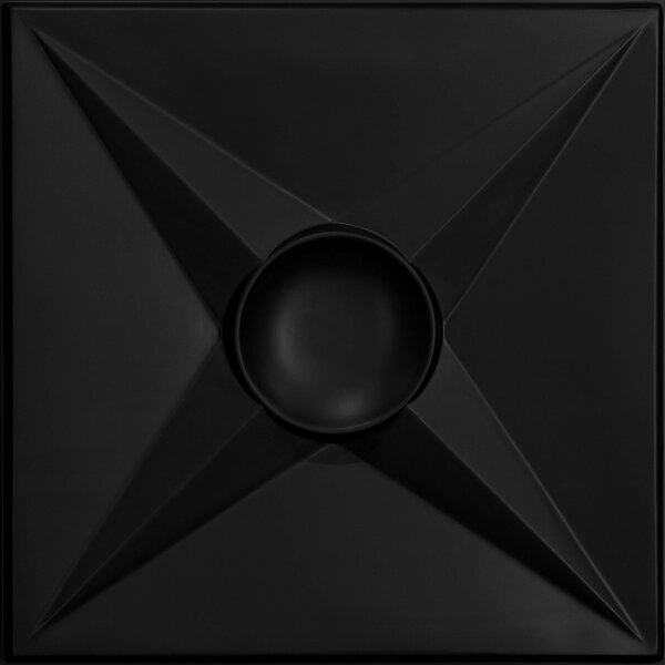 Ceilume Circle Star 2ft x 2ft Black Ceiling Tile V1-CIRSTR-22BKO